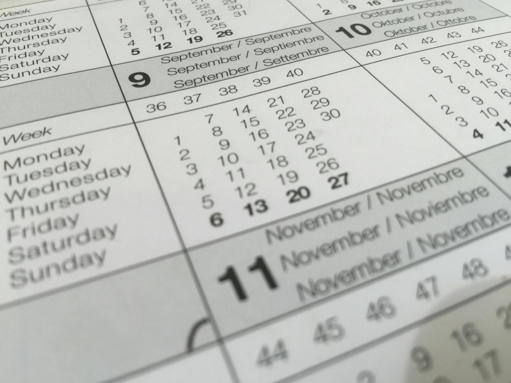 Calendrier des événements/Calendar of&nbsp;Events